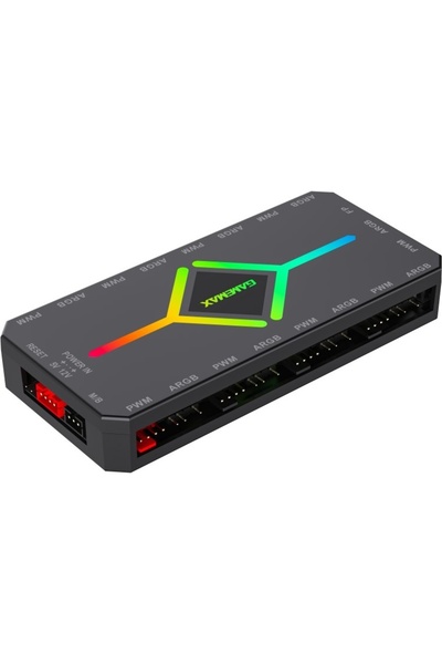 GAMEMAX V4.0 ARGB PWM HUB BK Negru Hub pentru ventilatoare
