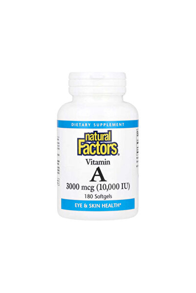 Natural Factors Vitamin A 10,000 IU - 180 Softgels