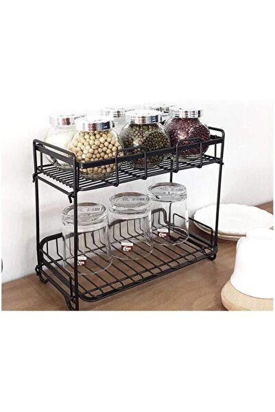 GENERAL 2-ZGMCGD ayer Stand-Up Spice Holder Storage Box Kitchen Bathroom Coun...