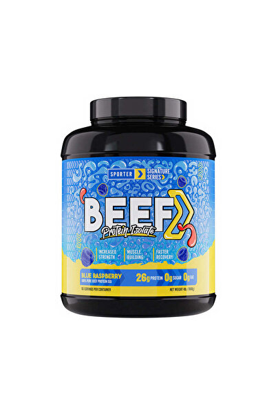 Sporter Beef Protein Isolate Blue Raspberry Flavor 4 lbs