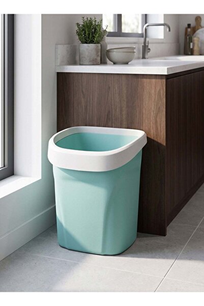 Taimi Modern Square Plastic Trash Can Without Lid-Waste Bin for Office,Bathro...