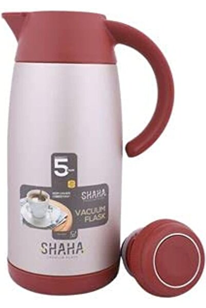 SHAHA قارورة فراغية من الفولاذ المقاوم للصدأ، سعة 1.1 لتر، لون بني لؤلؤي