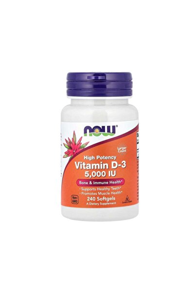 Now Foods Vitamin D-3 5000 IU - 240 Softgels