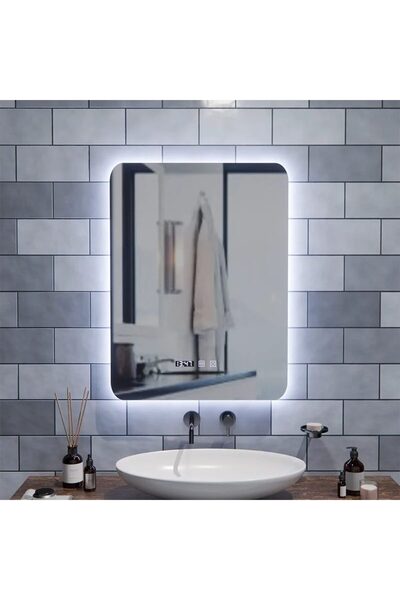 Flippy ARTAR Ορθογώνιος Καθρέφτης LED Αφής, 60x80 εκ., Σύστημα Αποθάμβωσης, Ρ...
