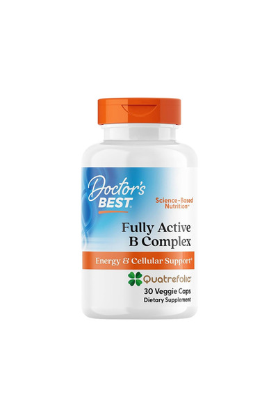 Doctor's Best Vitamin B Complex, Fully Active with Quatrefolic, Capsule, 30