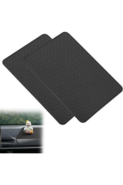 GENERAL 2 Pcs Non Slip Mat Anti Slip Mat, Dashboard Mat 18x13cm, Heat Resista...