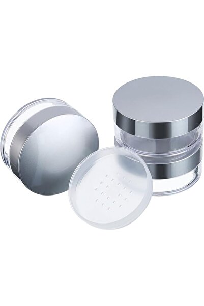 HOTOP 3 Pieces 50ml Empty Loose Powder Containers Travel Face Makeup Case Kit...