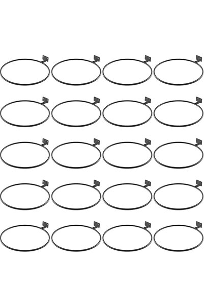 GENERAL Wall Flower Pot Holder 8in 20Pack Ring Plant Hanger, Metal Planter Ho...