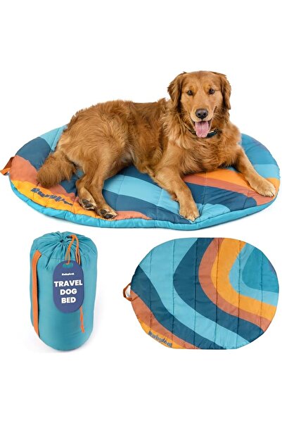 GENERAL Travel Dog Bed – Foldable, Roll-Up Camping Dog Bed – Lightweight, Wat...