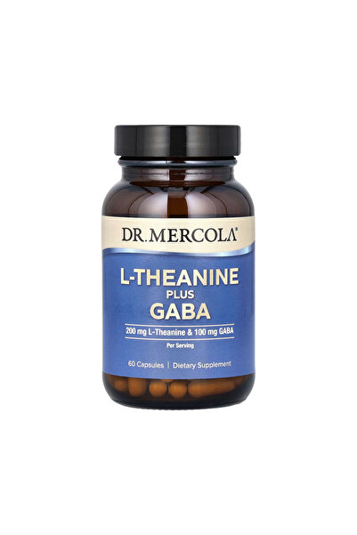 Dr Mercola Dr. Mercola L-Theanine Plus GABA, 200 mg - 60 Capsules