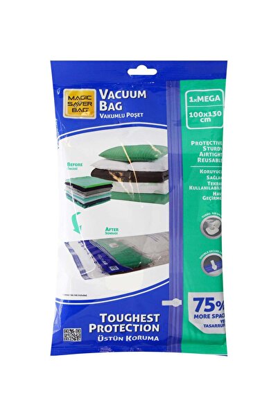 Magic Saver Bag Vakumlu Giyisi Yastık Yorgan Saklama Torbası Poşeti Hurç -Meg...