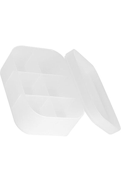 GENERAL Desktop Cosmetic Organizer, Plastic Makeup Storage Box with Lid,