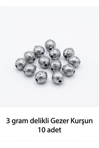 Türkaslann Delikli Gezer Kurşun 3 gram 10 lu paket