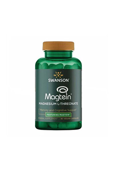 SWANSON Magnesium L-Threonate featuring Magtein - 90 Vegan Caps