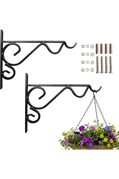 Gardenbox حاملات سلال معلقة للحديقة من جاردن مايل، عبوة من قطعتين، مقاس 14/17...