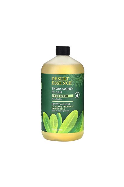 Desert Essence غسول وجه منظف بعمق للبشرة الدهنية - 32 أونصة سائلة (946 مل)