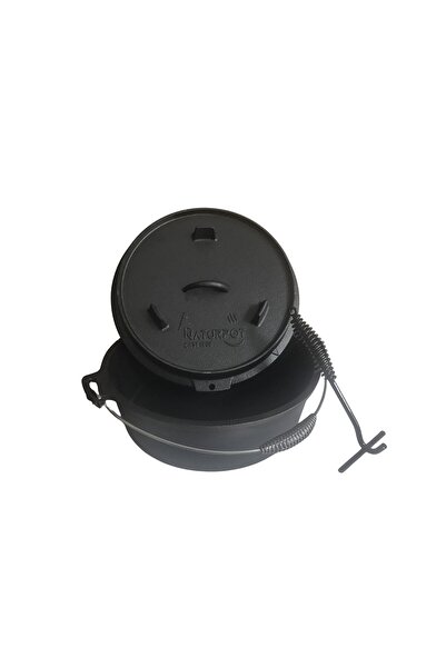 Naturpot Döküm Tencere 12 Inch Doğal Pişirme İçin Dayanıklı Tasarım ve Eşit I...