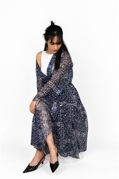 Desenli kimono