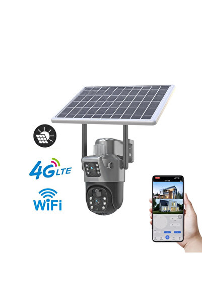 VISURON AOV V2 Ηλιακή Κάμερα Διπλού Φακού – 4G+Wifi, Ραντάρ+PIR, Ηλιακό Πάνελ...