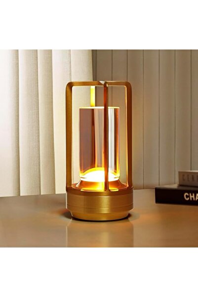 MEINV Cordless Rechargeable Table Lamps, Portable Lumisom Crystal Small Lante...