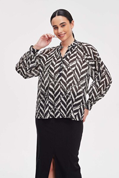 Nichii Zebra Print Blouse
