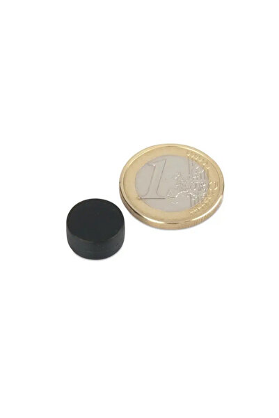 Magnitech Μαγνήτης Δίσκος Φ13x6mm με Μαύρη Πλαστική Θήκη Νεοδυμίου, Δύναμη Έλ...
