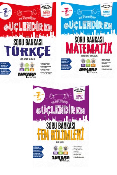 Ankara Yayıncılık 7.Sınıf Türkçe Matematik Fen BilimleriBağlam Temelli Soru B...
