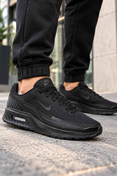 Nike Erkek Siyah Spor Ayakkabı Air Taban Günlük Sneaker Koşu ve Yürüyüş Modeli