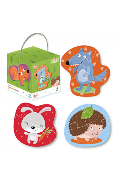 dodotoys Dodo Toys Παιδικό Παζλ 6 σε 1 "Ζώα του Δάσους" (2, 3 και 4 Κομμάτια)...