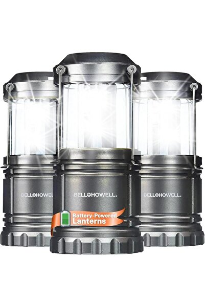 BELL HOWELL TacLight 3 Pk LED Lantern Lights - Bright Battery Powered Camping...