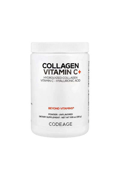 Codeage مسحوق الكولاجين وفيتامين سي+ بدون نكهة - 9.98 أونصة (283 جرام)
