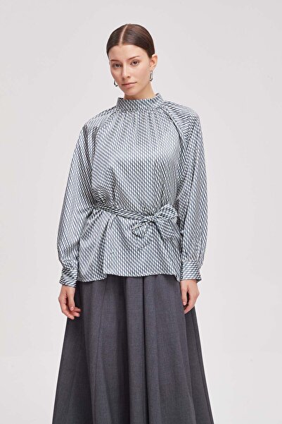 Livia Women's Polka-Dot Long-Sleeve Blouse