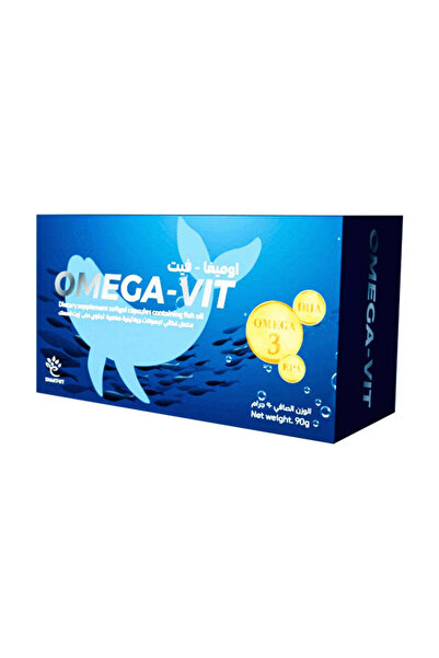 Smart-Vit Omega-Vit Fish Oil Omega-3 Supplement - 60 Softgel Capsules