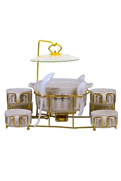 Alsaif World Soup Set 16 Pieces with Gold Stand