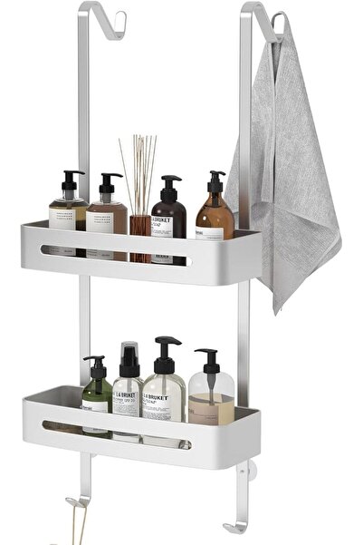 GENERAL TZAMLI Hanging Shower Caddy Over The Door Shower Organizer, Aluminum ...