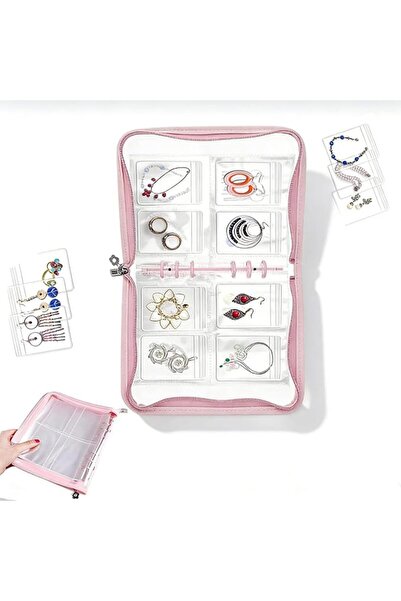 Sweet seven Transparent Jewelry Storage Book by Sweet seven, with 70 Grids + ...