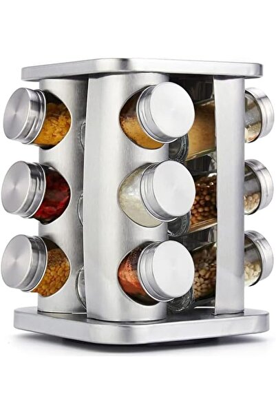 BIGTHREE Rotating Spice Rack Organizer with 12 Jars, Spice Rack Organizers fo...