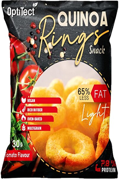 OptiTect Quinoa Rings Snack -8.5% Protein, 62% Less Fat, Rich in Fiber, Oven ...