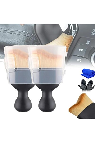 GENERAL Car Interior Detailing Brush - Soft Hair Cleaning Brushes, Curved Dir...