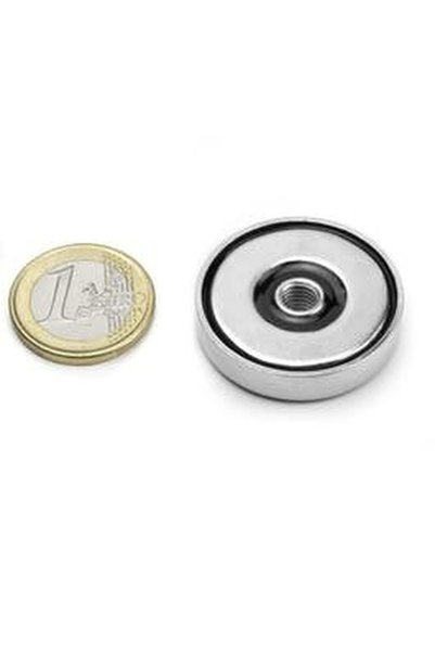Magnitech Μαγνήτης Νεοδυμίου Βάσης Φ32x7mm με Εσωτερικό Σπείρωμα M6, Δύναμη Έ...