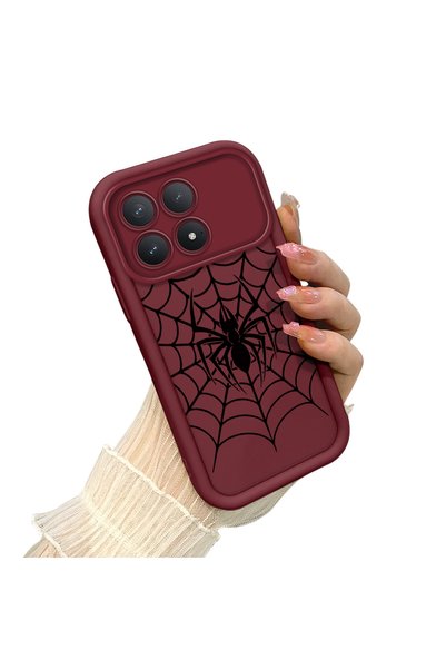 CHICASELUX Redmi K90 5g Compatible Dark Style Spider Web Printed Case, Daily ...
