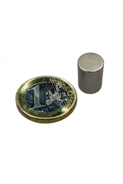 Magnitech Μαγνήτης Κυλινδρικός Φ10x15mm Νεοδυμίου Δύναμη Έλξης 5.8kg
