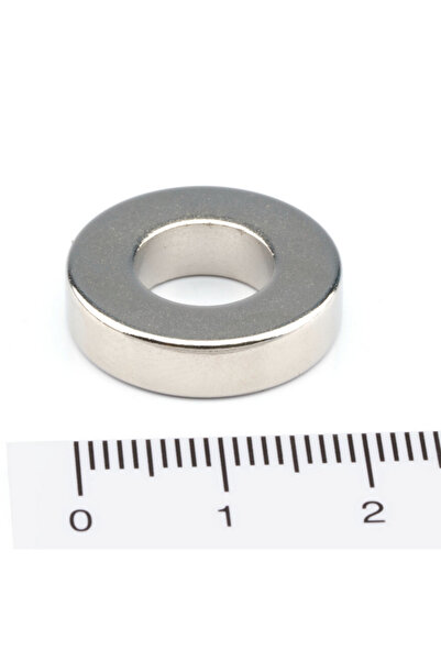 Magnitech Δακτυλιοειδής Μαγνήτης Νεοδυμίου Φ20x5x10mm με Οπή, Δύναμη Έλξης 6kg