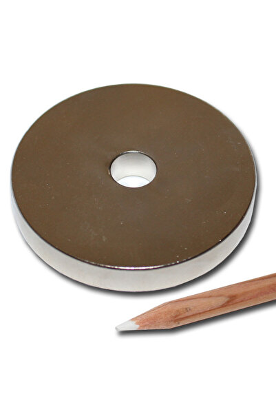Magnitech Δακτυλιοειδής Μαγνήτης Νεοδυμίου Φ65x10x12mm με Οπή, Δύναμη Έλξης 42kg