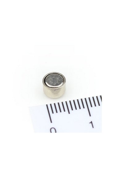 Magnitech Μαγνήτης Πέλματος F6x4.5mm σε Νεοδυμιούχο Κάδο Δύναμη Έλξης 500gr