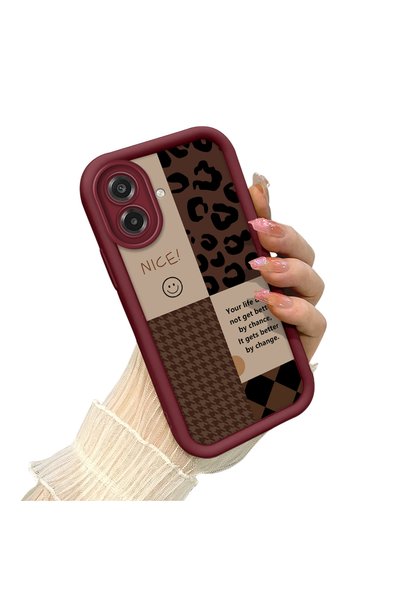 CHICASELUX Samsung Galaxy A07 4g Compatible Leopard Checkered Collage Case, S...