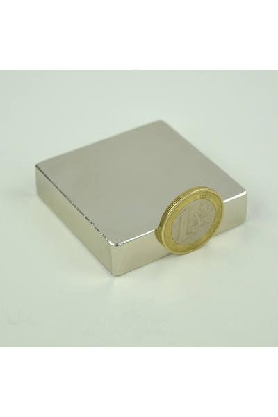 Magnitech Ορθογώνιος Μαγνήτης Νεοδυμίου 50x50x12.5 χιλ. Δύναμη Έλξης 47 κιλά