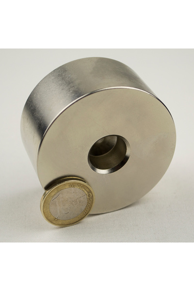 Magnitech Μαγνήτης Νεοδυμίου τύπου ροδέλας Φ60x30x6mm Δύναμη έλξης 120kg