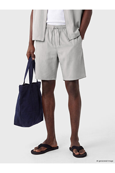 LC Waikiki Xside Gray Loose Fit Gabardine Men's Shorts