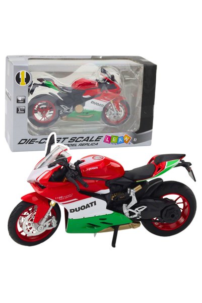 LEAN Motocicletă sport metalică lumini roșii verzi sunete 1:12